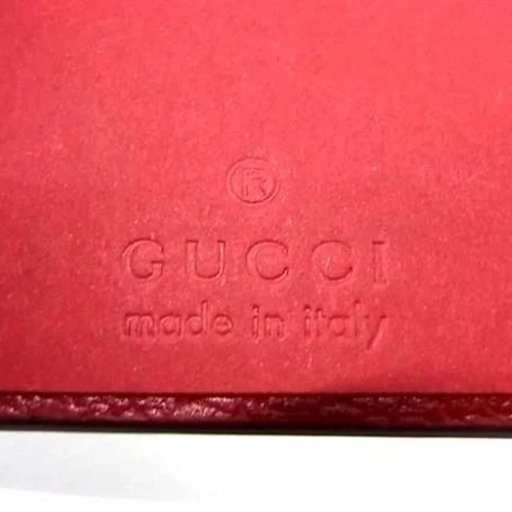 Gucci Pattern GG Supreme Leather Cat Notebook Notepad Stationery Brown